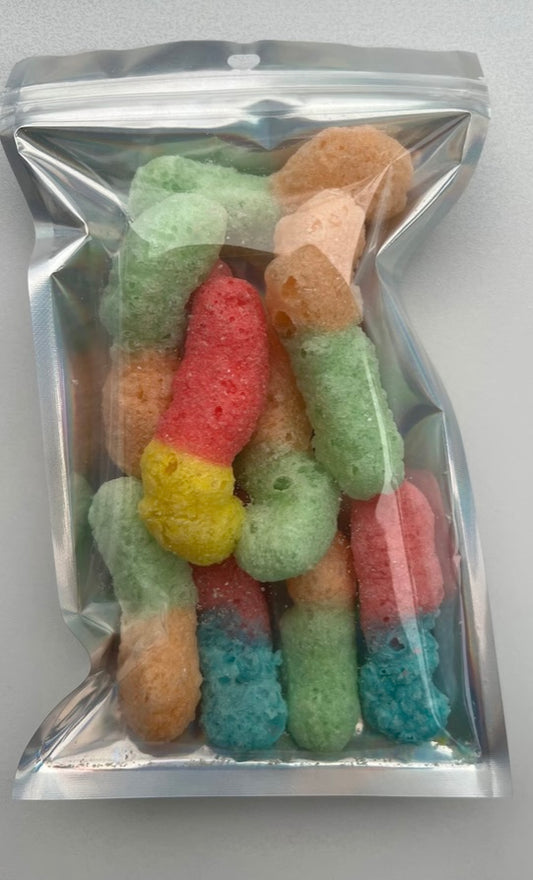 Sour Worm Puffs